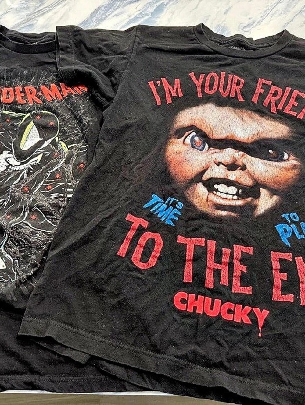 Graphic Horror Movie Tees Black